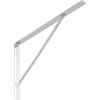SOTECH Mensola (600 x 375 x 40 mm, zincata, verniciata a polvere) Mensola per armadio con puntone trasversale di stabilizzazione