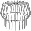 BBTISG Rete di Scarico per Tetto In Acciaio Inox Resistente Alle Intemperie Flessibile Protezione per Grondaie Previene L'intasamento dei Tubi con Foglie (160mm)
