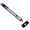Fapim Catenaccio ad appoggio per infissi in alluminio Mod.3712MADE IN ITALY in alluminio completo di incontro e viti di fissaggio.Colore nero RAL 9005 Misure: altezza mm.150, larghezza mm.15