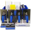 DEWEPRO Set di lavaggio professionale per piastrellista, XL, 15 pezzi, in secchio da 20 litri, con doppio rullo, attrezzi e accessori