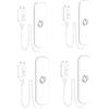 DAZZLEEX Tuya WiFi (2,4 G) Allarme Sensore Acqua, 4 Pz Casa Intelligente Perdita d'Acqua Sensore Immersione Rilevatore App Allarme Temporizzazione