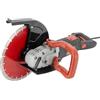Vielrosse Sega elettrica per calcestruzzo, sega circolare ad alte prestazioni, 5800 W, 4300 giri/min, sega a disco umido/secco con 2 lame e pompa di aspirazione dell'acqua, profondità di taglio 110 mm