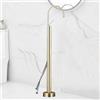 BiaoTeng Rubinetto per Vasca da Bagno Indipendente Girevole a 360° Caldo e Freddo Miscelatore Freestanding Vasca Ottone Oro Spazzolato
