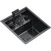 PEBFHSQW Lavello Invisibile In Acciaio Inox, Lavello Da Cucina Multifunzionale Con Lavabicchieri, Mini Slot Singolo Per Lavaggio Verdure cucina