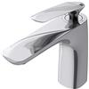 doporro Rubinetto Bagno Miscelatore per Lavabo Caldo e Freddo Regolabile Miscelatore Monocomando 16.5cm WAM-7201 Argento