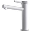 Mai & Mai Rubinetto Miscelatore Monocomando, Rubinetto Bagno Lavabo Bidet Lavandino18.1cm WAO-7601 Bianco Opaco