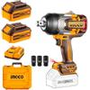 Ingco Ciwli20135E Avvitatore a Impulsi a batteria 20 V 1350 Nm Attacco 3/4 2 Batterie 5 ah Brushless Valigetta