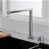 XJTNLB Rubinetteria Cucina Sotto Finestra Spazzolato Rubinetto Sottofinestra Inox Girevole a 360° Rubinetti per Lavelli da Cucina