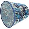 TEHAUX Paralume Tessuto Decorativo Motivo a Onde per Lampada da Tavolo da Terra, Morbido al Tatto e Resistente alla Polvere, per Soggiorno e Camera da Letto