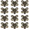 generic Set di 12 pomelli vintage per cassetti e armadietti, maniglie per armadietti da cucina, credenze, porte, cassetti, maniglie in bronzo retrò, manopole hardware per armadio