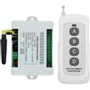 Cpolebev DC 12V 24V Interruttore di Controllo Remoto A 4 Vie Ad Azione Puntuale Autobloccante Interblocco Pannello di Controllo del Cancello di Accesso Regolabile Pezzi di Ricambio