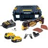 DEWALT Strumento multifunzione 18 V Li-Ion (2 x 5,0 Ah) 32 accessori in TSTAK - Dewalt DCS355P2