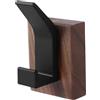 Générique Ganci portasciugamani in legno | appendiabiti robusto da parete per guardaroba, appendiabiti da parete in noce, porta vestiti per asciugamani, zaini, borse, vestiti, cappelli, chiavi