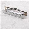 TTYAC Maniglie nascoste rotanti con maniglia nascosta Tatami Ruota mobile da pavimento Maniglie per porte scorrevoli a scomparsa Accessori hardware per mobili, Argento