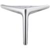 ETOPARS Sostituzione dei piedi del triangolo del metallo delle gambe della mobilia per Cabinet Dresser Sofa Chair Workbench,Pack di 2(Argento,15cm)