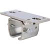 ATTAS MEA - Supporto da soffitto per cancello scorrevole tipo 2, 43 x 48 cm, per esterni a soffitto, per binari pesanti, profilo C, in acciaio zincato, supporto per binari scorrevoli