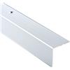 DQ-PP Profilo angolare | Dimensioni profilo - 30 mm x 30 mm forato con viti | argento | 100 cm | alluminio | 1 m | barra angolare | profilo per scale | Guarnizione per scale