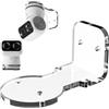 AZURAOKEY Staffa per montaggio a parete in acrilico compatibile con Eufy Security Indoor Cam S350, staffa di sorveglianza in acrilico con adesivo e viti, per interni ed esterni, migliori angoli della