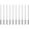 QUARKZMAN 10Pz #0 Punte Cacciavite Phillips PH0 1/4 Gambo Esagonale 4.33 (110mm) Lungo Acciaio S2 Magnetiche Inserti per Avvitatore Cacciavite Elettrico Punte Trapano 0.098 (2.5mm) Asta