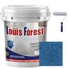 ZZLMDZ Vernice epossidica colorata sabbia per pavimenti, Louis Forest, vernice epossidica colorata per pavimenti, autolivellante, per garage, per cemento, piastrelle e marmo (blu scuro, 500 g)