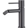NOLUXA IMEX - Rubinetto Bidet Nero | Rubinetto Monocomando Bidet Bagno | Rubinetto Bidet con Miscelatore Acqua Calda/Fredda | Rubinetteria Bidet | Facile Installazione | Serie Monza | Colore Black Gun Metal