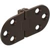 Gedotec Cerniera per mobili cerniera per tavoli pieghevoli in ottone per tavoli pieghevoli e macchine da cucire | Cerniera per tavolo ottone - brunito lucido | 30x65mm | Accessori per mobili | 1 Pezzo