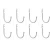 KUMGROT 8pcs Decorativi Parete Ganci J Vintage Classic Gancio di Ferro per Hnaging Asciugamano Cappotti Borse Panni Cappello Bianco 3.1 × 2 × 1.15.2 cm