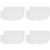 Toddmomy Blocca Finestra Scorrevole in Plastica Bianco 4 Pezzi Installazione Facile per Porte e Finestre a Scorrimento Ventilazione Sicura