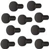 Gedotec H10046 - Pomello per armadio, stile vintage, per cassetti, cilindrico, Ø 20 mm, 1 pezzo, colore: Nero