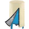 Mwkbbn Copertura del serbatoio a pressione rotonda del pozzo, copertura della pompa 'acqua isolata, recinzione esterna resistente, design resistente alle intemperie, struttura rinforzata, 40x40x86cm, per