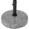 FRANKYSTAR Pietra - Base per Ombrellone da Giardino Rotondo Ø45 cm Basamento da 25 kg per Ombrelloni in Pietra Grigio