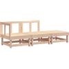 vidaXL Set Salotto da Giardino 3 pz in Legno Massello di Pino, Set mobili da Giardino, Set arredo da Giardino, Set divani da Esterno, Set da Giardino