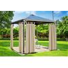 Tata Home Tenda Gazebo Tenda da Sole per Balcone Veranda Tende da Esterno Ombreggiante Resistente Lavabile Misura 160x270 cm Colore Beige (6 pezzi)