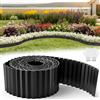 wowspeed 1 Pezzi Bordura per Giardino in Acciaio Zincato, 10m Bordura per Aiuola, Altezza 15cm, Bordo per Aiuole Flessibile, Bordure per Aiuole, Bordi per Aiuole Giardino per Cortile Prato Orto, Nera
