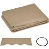 Outsunny Telo di Ricambio per Tenda Parasole Retrattile, Tessuto di Ricambio per Tenda a Braccio da 4x2.5 m in Poliestere, Anti UV 30+, per Balcone, Patio, Terrazzo, Esterno, Giardino, Beige