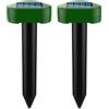 JoyiD Solar Mole Repeller Solare Alimentato Repellente, Impermeabile Serpente Repellente Deterrente Pest Control Serpente Repellente da Lawn Garden Yard (Color : 2pcs)