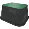 SAB Pozzetto Rettangolare 40X50 Standard per Irrigazione, Leggero e Impilabile, in Polipropilene Resistente con Passaggio Tubi Facilitato, Ideale per Giardino e Orto