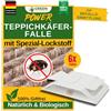 GREEN GUARDIA Trappola per coleotteri con speciale panno - 6 trappole per scarafaggi - ecologiche contro gli scarafaggi del tappeto, trappola senza sostanze chimiche con forte superficie adesiva,