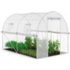IDMarket - Serra tunnel di giardinario 6m² bianco 4 stagioni ZEBRA 2x3M