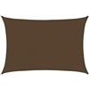 vidaXL Vela Parasole 160 g/m² Marrone 5x6 m in HDPE