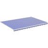 vidaXL Tessuto di Ricambio per Tenda da Sole Blu e Bianco 480x345 cm
