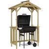 vidaXL Casetta per Barbecue Legno di Pino impregnato, Rifugio da Esterno, Ombra per terrazza, Stazione griglia, Gazebo per Incontri Estivi