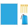 FANSU Coperta Picnic Impermeabile, 200x200Anti Sabbia Telo Mare Grande, Portatile Telo Picnic Telo Mare Grande per Spiaggia,Campeggio,l'Escursionismo,Viaggi (200x200cm,Azzurro)