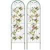 RELAX4LIFE Traliccio per Rampicanti da 2/4 Pezzi, Pannelli di Recinzione Decorativi da Giardino, Grigliato per Piante Rampicanti (180 x 50 cm,Verde | 2Pcs)