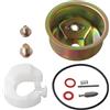 EasyByMall Kit per carburatore a vasca galleggiante per motori Honda GX240/GX270/GX340/GX390 - Kit di riparazione in metallo da 10 pezzi con guarnizione, galleggiante, ago, molla e bulloni