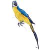 D DOLITY Simulazione Pappagallo Uccello Figure Statue Tassidermia Decorativo Domestica Festa Natale - Blu