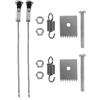 Hohopeti Pinza Legatrice per Piante, Ricambi 2 Set in Acciaio Inox Argento | Lame, Molletta, Graffetta e Spillo, Compatibile Diversi Modelli, Uso Semplice