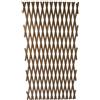 Verdemax 7561 - Traliccio Estensibile in PVC, 3 x 1 m, Colore: Marrone