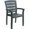 GRANDSOLEIL GRAZIOLI 6690/Y impilabile Amazon alto da pulire, resistente agli agenti atmosferici, colore: grigio