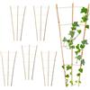 Spetebo Griglia per tralicci in bambù, 75 x 35 cm, naturale, set da 6 pezzi, in legno, conica per piante rampicanti, supporto per piante rampicanti, pomodori, cetrioli, piante rampicanti, traliccio da